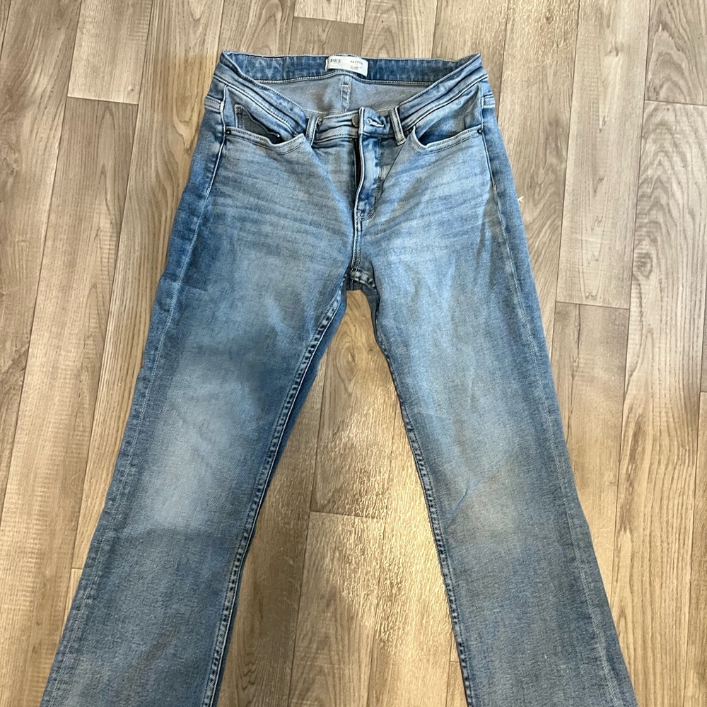 Buckle Denim Blue Straight Leg Jeans